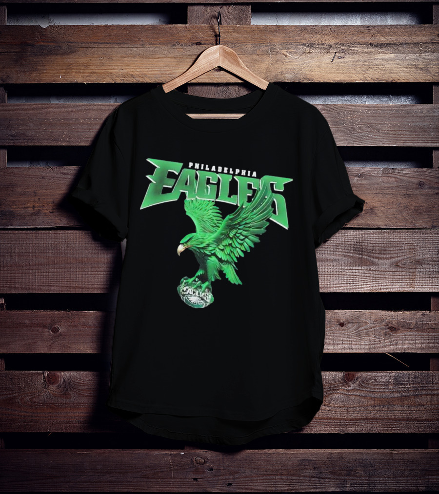 Philadelphia Eagles Green Soaring Eagle T-Shirt