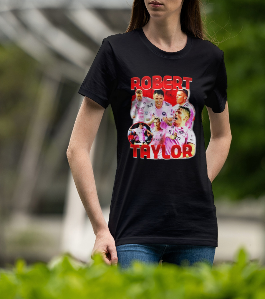 Robert Taylor Inter Miami CF Bootleg Style Collage T-Shirt