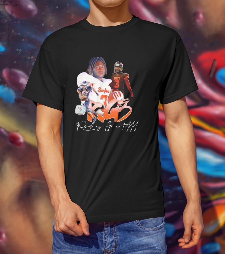Rockey Grant RG3 Sanford Heavy 3 Football T-Shirt