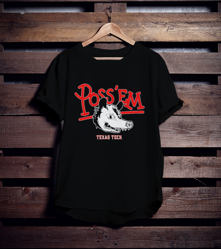 Texas Tech Poss 'Em Rally Possum Football T-Shirt