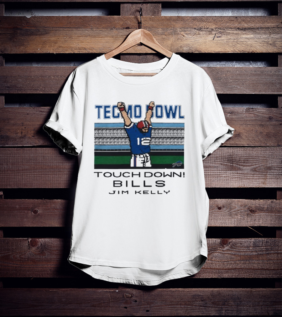 Tecmo Bowl Touch Down Bills Jim Kelly T-Shirt