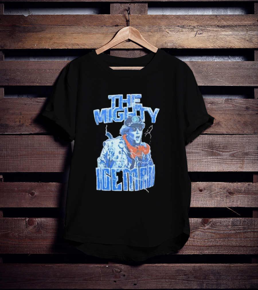 The Mighty Ice Man Electrifying Blue Lightning T-Shirt