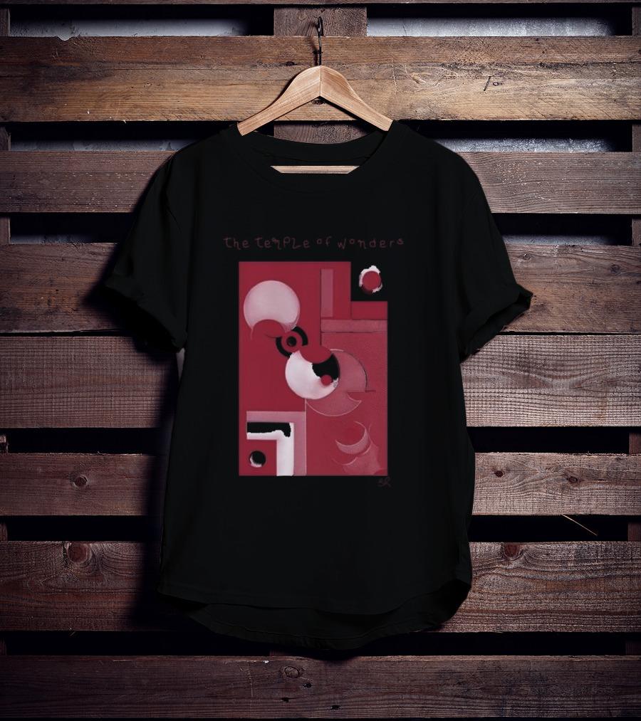 The Temple Of Wonders Abstract Geometric Red Circles And Shapes T-Shirt