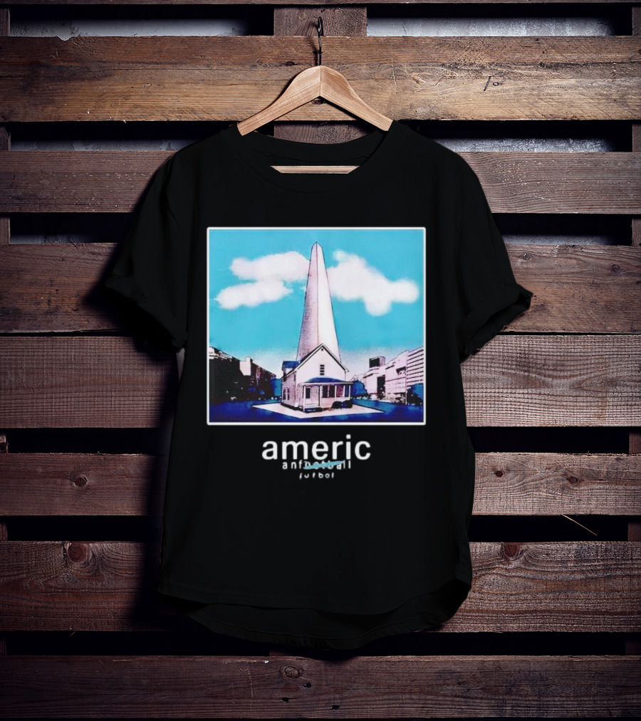 Americ Anfootball Futbol House And Obelisk Cityscape T-Shirt