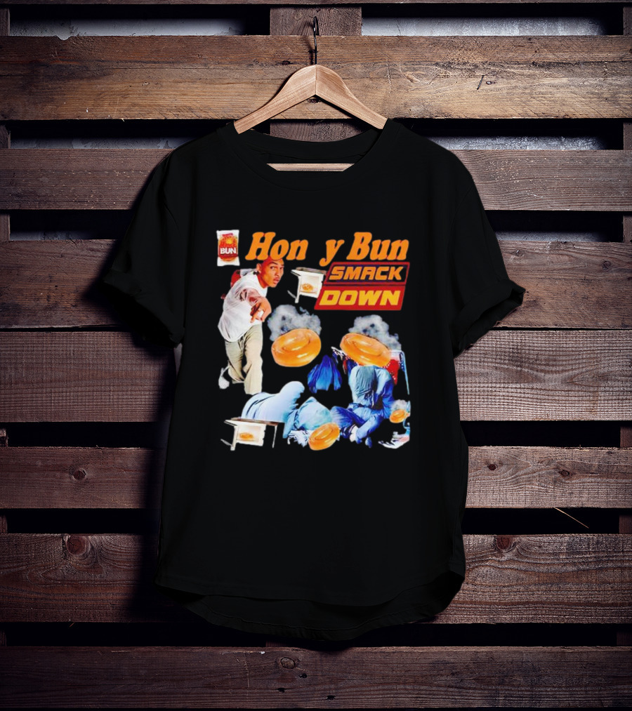 Honey Bun Smackdown Action Scene With Fighting Moves And Buns T-Shirt