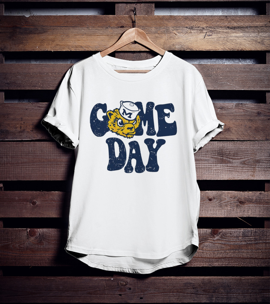 University Of Michigan Game Day Vintage Wolverine T-Shirt