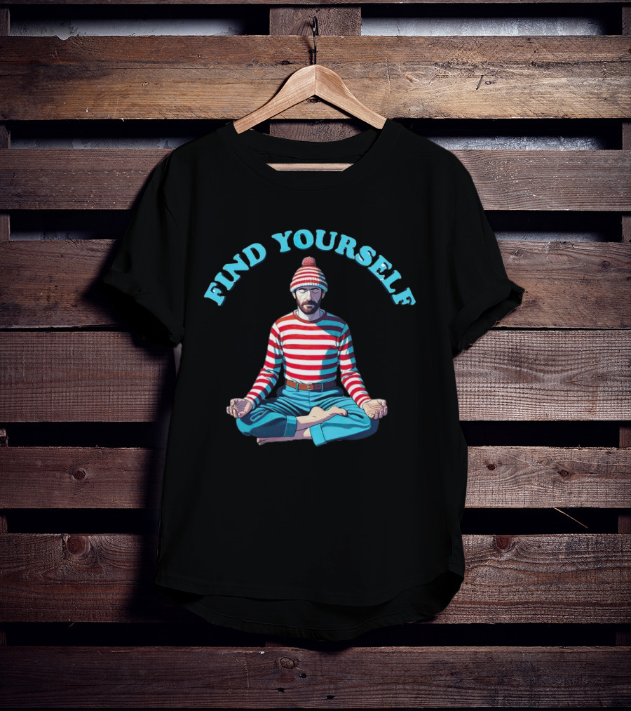 Find Yourself Where’s Waldo Meditation Concept T-Shirt