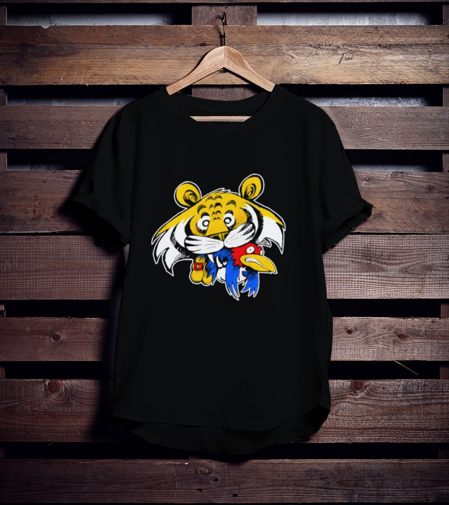 Scott Schmidt Tiger Snack Cartoon Tiger Eating Cereal Box T-Shirt