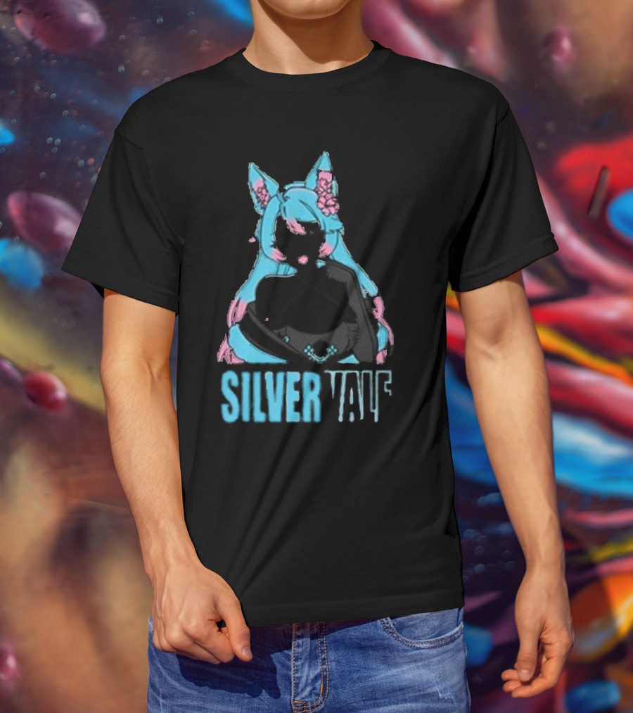 Silvervale Pastel Pop Anime Cat Ear Character T-Shirt