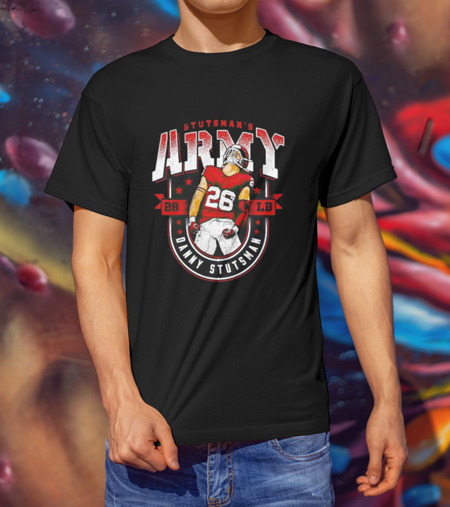 Danny Stutsman Stutsman’s Army 28 LB Football Hero T-Shirt
