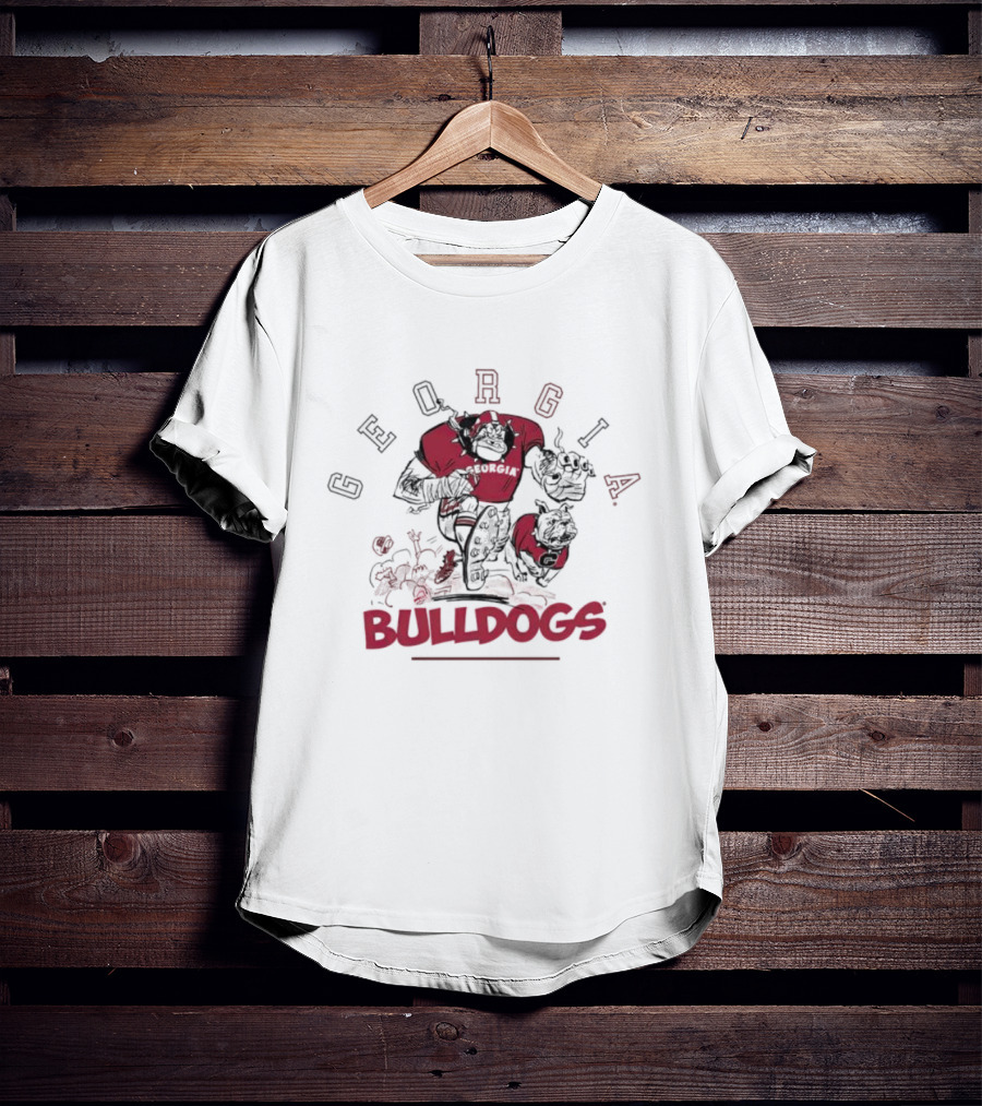 Georgia Bulldogs Dawgwild Football Mascot Rugged Power T-Shirt