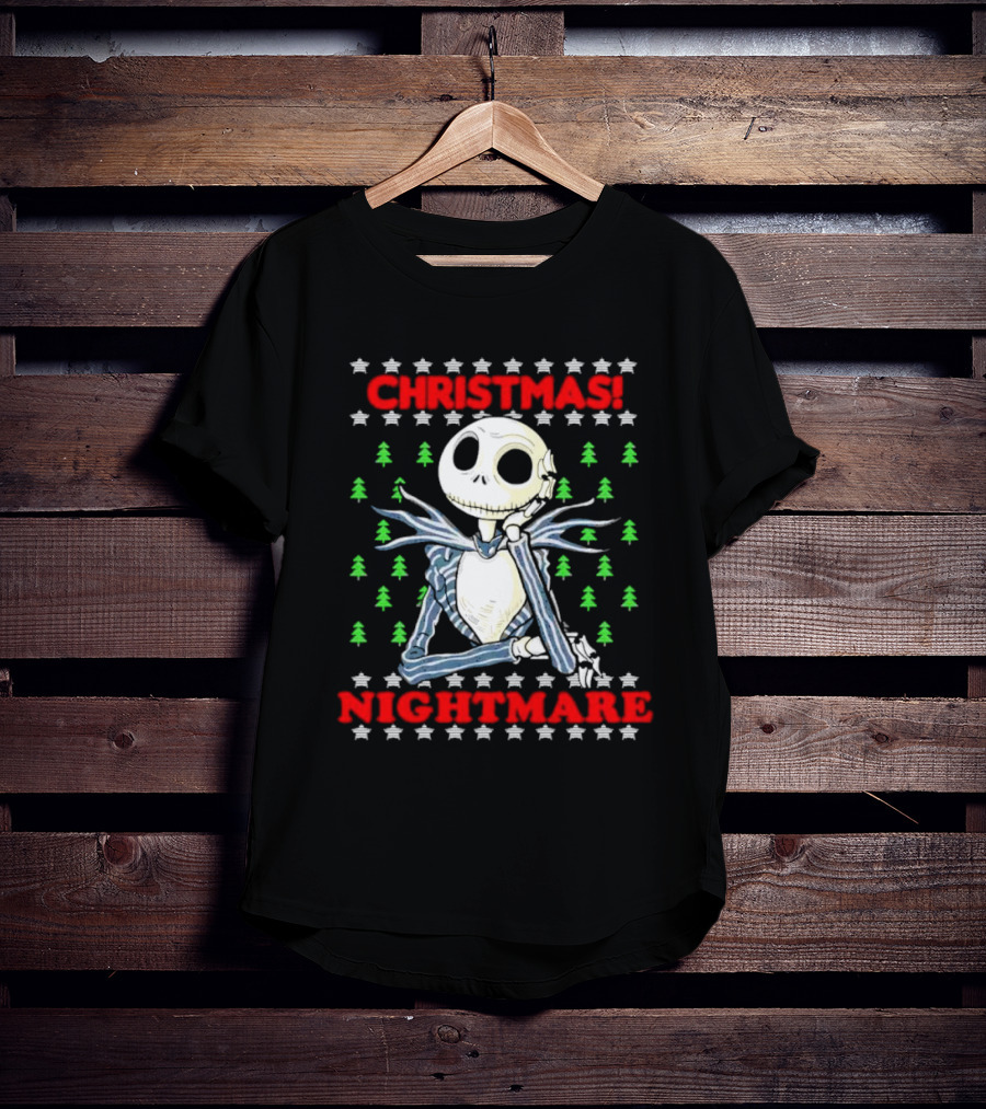 Jack Skellington Christmas Nightmare Ugly T-Shirt