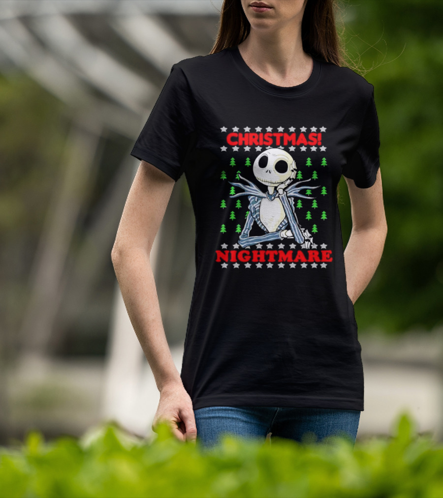 Jack Skellington Christmas Nightmare Ugly T-Shirt