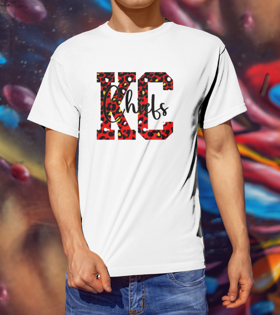 KC Chiefs Leopard Print T-Shirt
