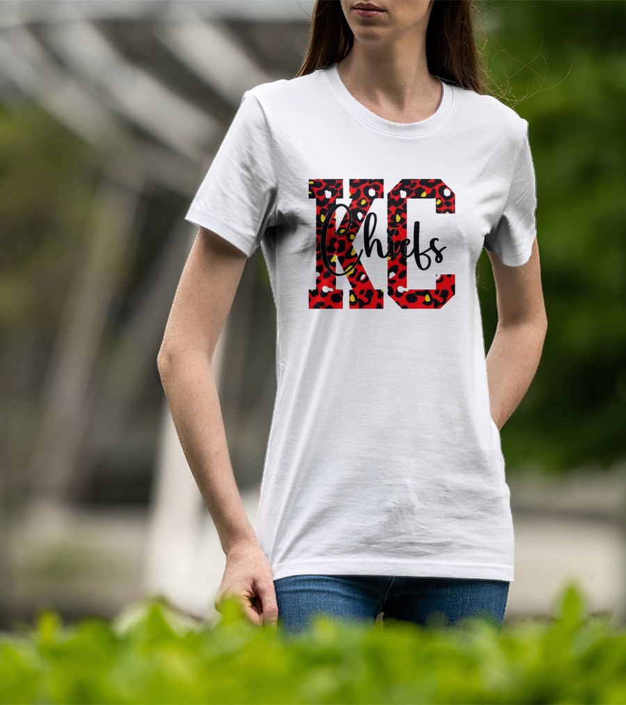 KC Chiefs Leopard Print T-Shirt