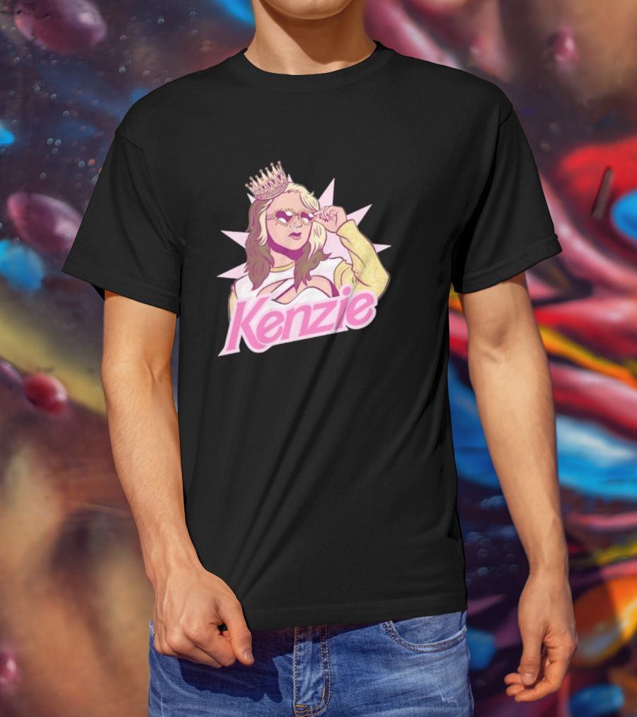Kenzie Paige Pink Queen Icon With Crown And Sunglasses T-Shirt
