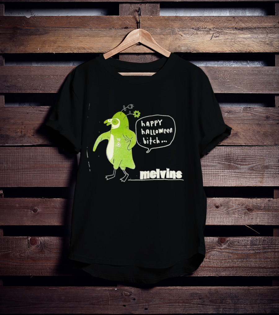 Melvins Happy Halloween Bitch Green Bird Costume T-Shirt