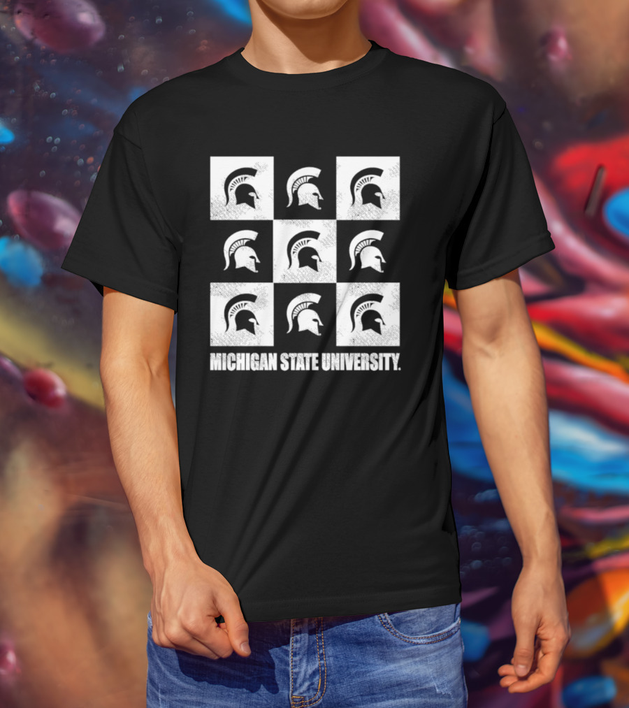 Michigan State University Spartan Checkerbox T-Shirt