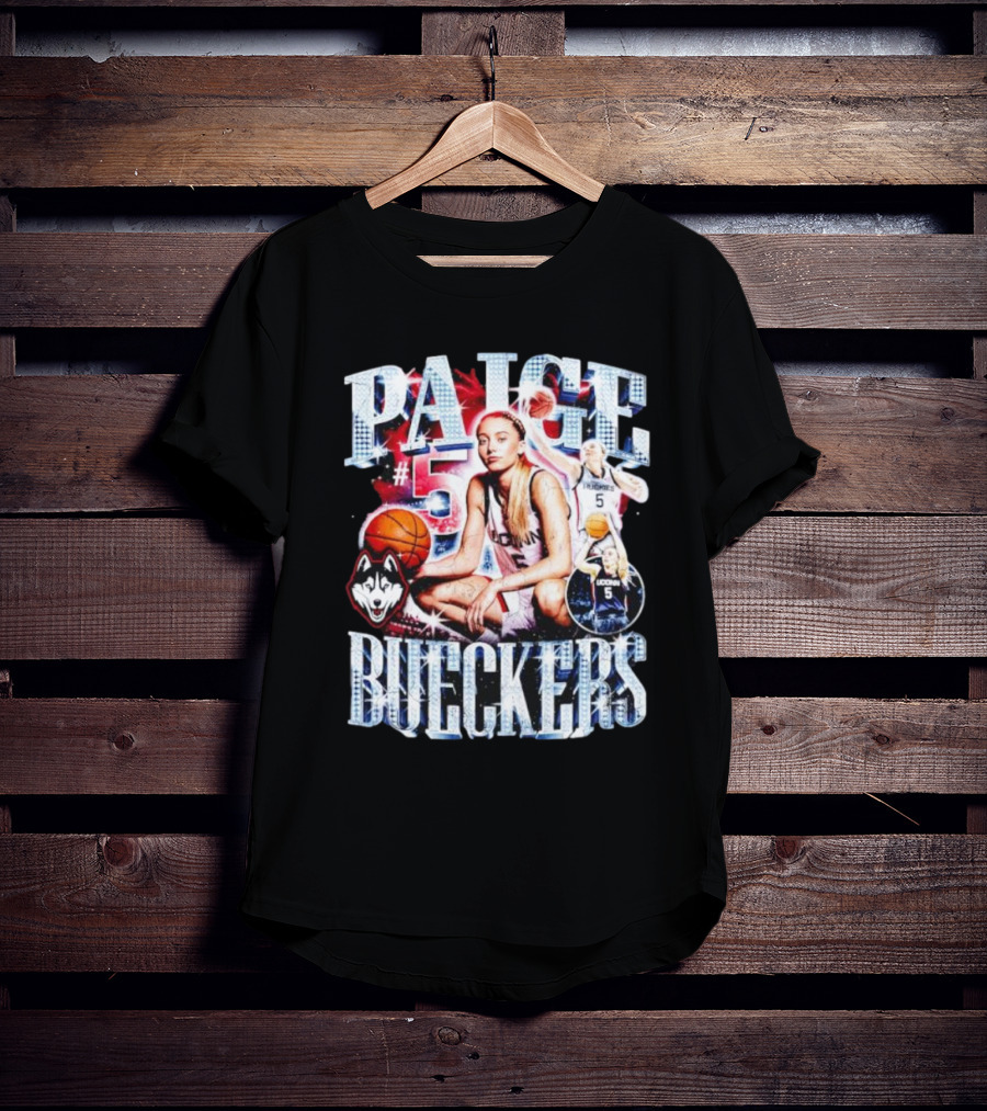 PAIGE #5 BUECKERS UCONN HUSKIES BASKETBALL VINTAGE T-Shirt
