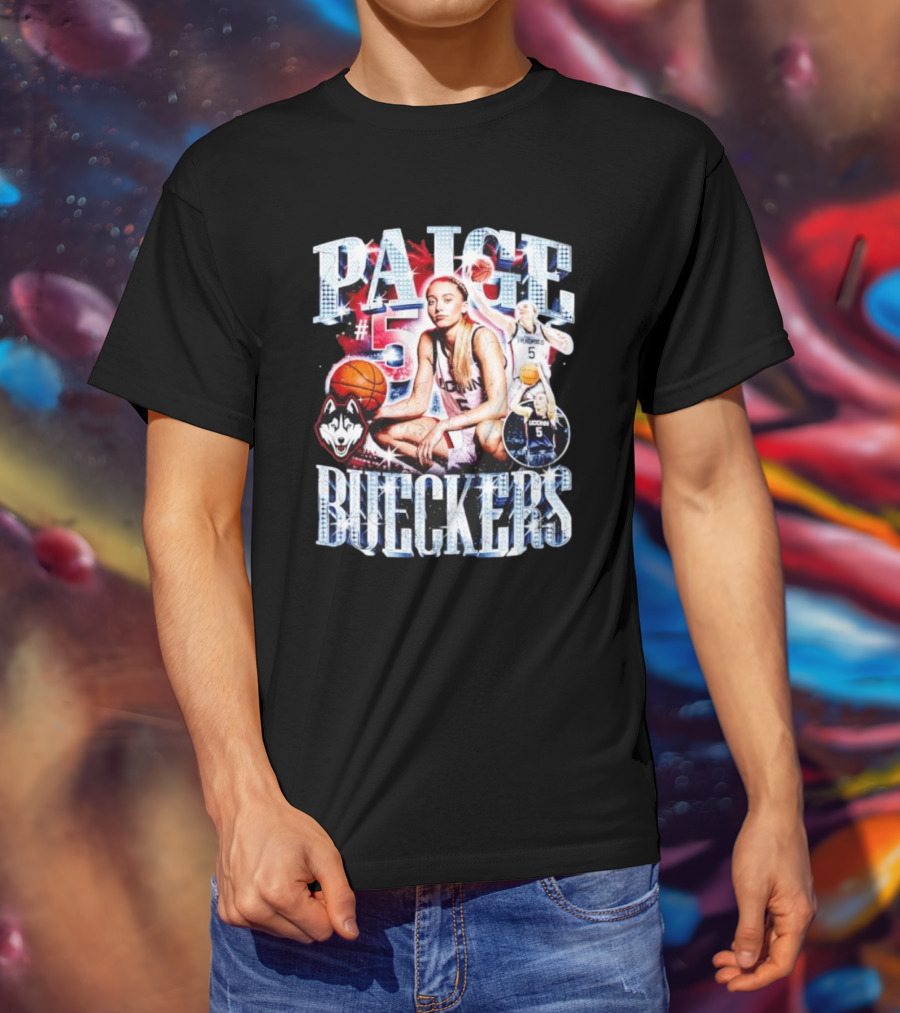 PAIGE #5 BUECKERS UCONN HUSKIES BASKETBALL VINTAGE T-Shirt