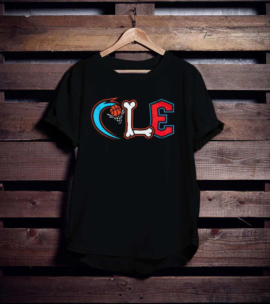 Cleveland Cavaliers CLE Basketball Bone T-Shirt