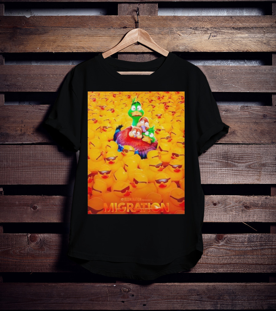 Illumination Presents Migration Ducks In Sunglasses Scene T-Shirt