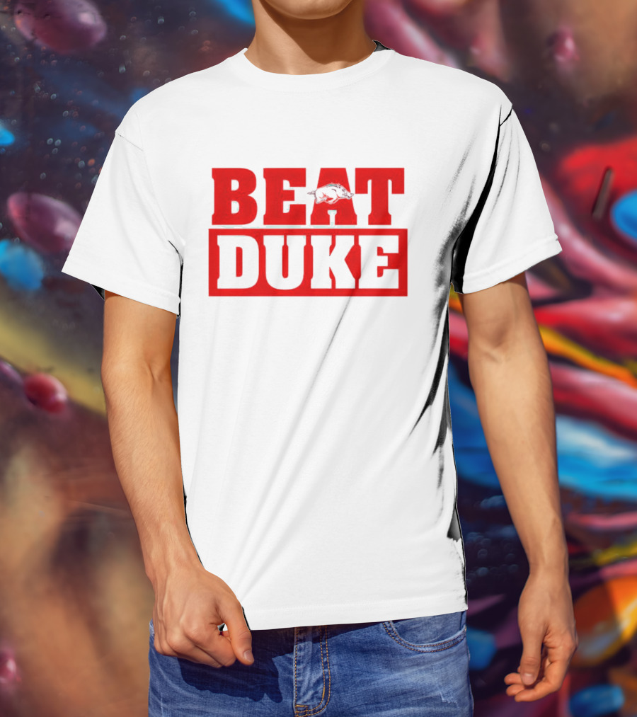 Arkansas Razorbacks Beat Duke Red T-Shirt