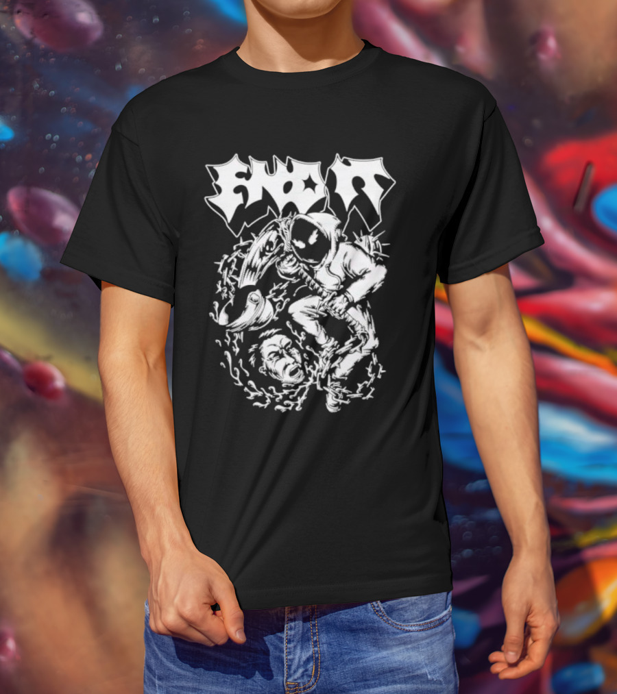 End It Cop Barbed Wire Hoodie Mask T-Shirt