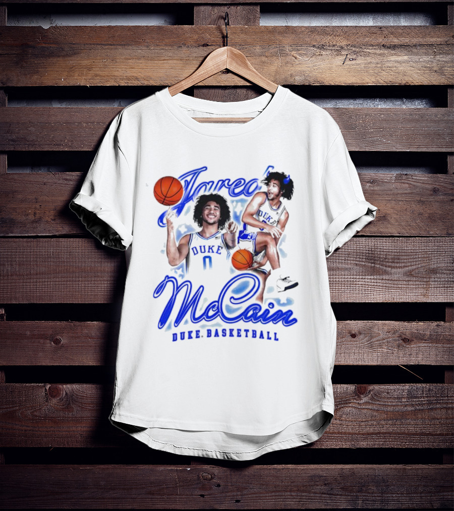Jared McCain Duke Basketball Player With Ball T-Shirt