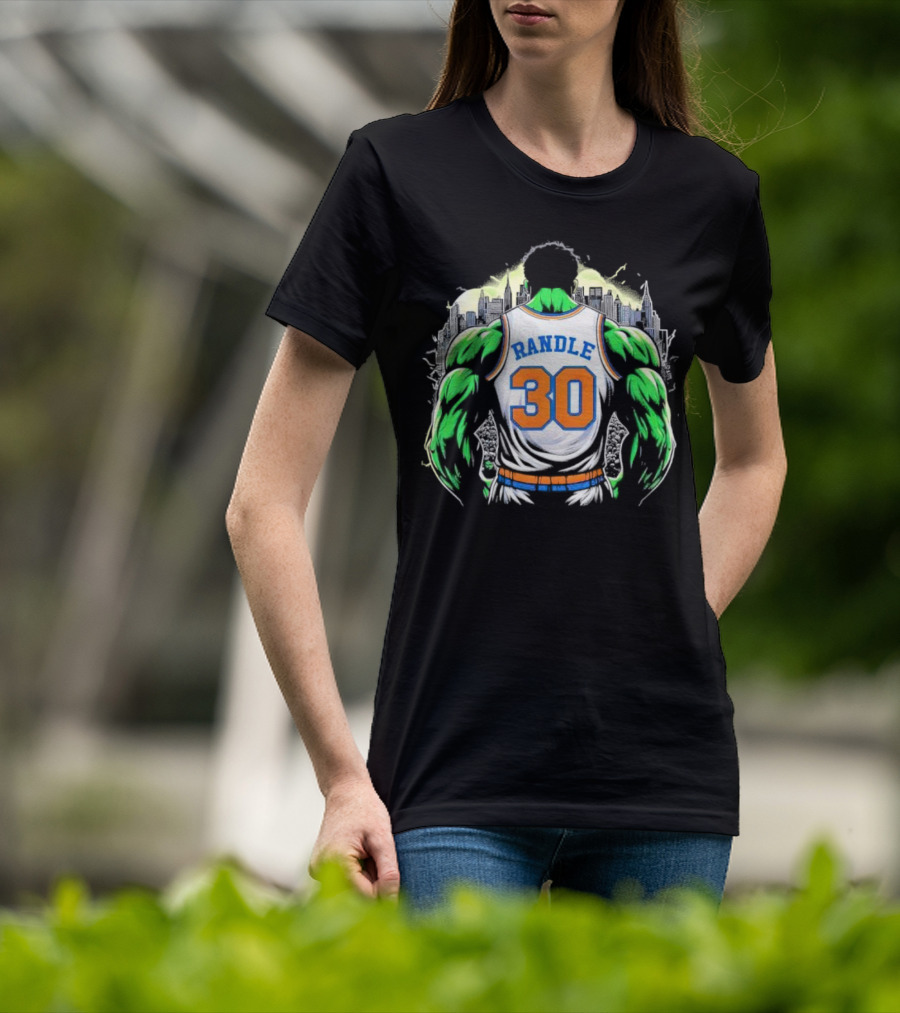 Julius Randle Hulk Rampage Randle 30 NYC Basketball Crossover T-Shirt