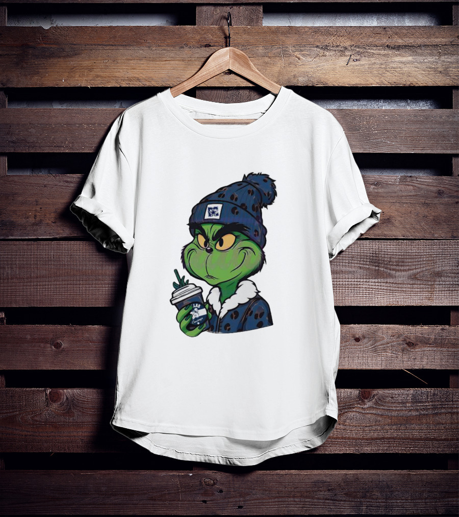 Grinch Boujee Dallas Leopard Print Winter Beanie Coffee Cup Sports T-Shirt