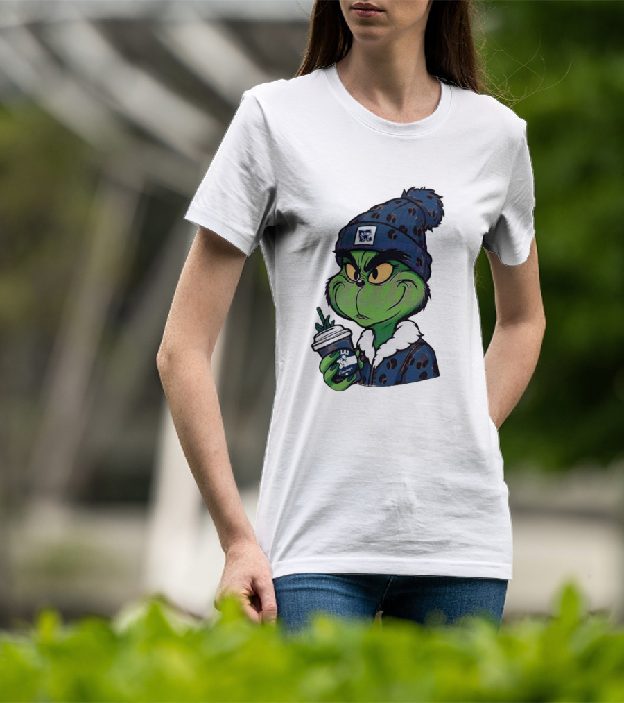 Grinch Boujee Dallas Leopard Print Winter Beanie Coffee Cup Sports T-Shirt