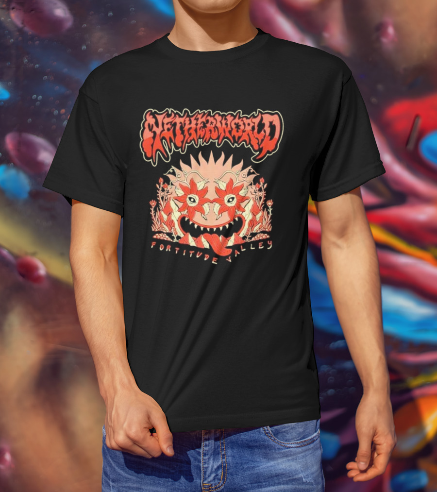 Netherworld Fortitude Valley Arcade Ghastly Floral T-Shirt