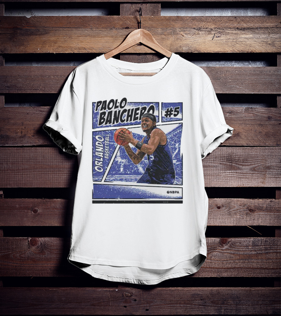 Paolo Banchero Orlando Basketball #5 NBPA Comic T-Shirt