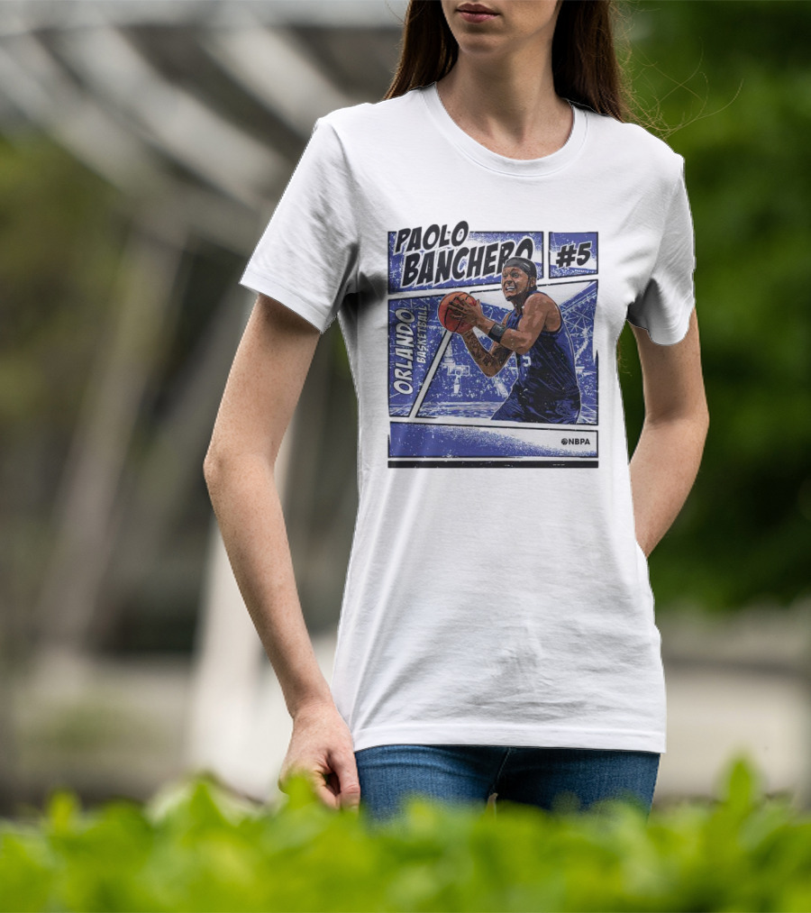 Paolo Banchero Orlando Basketball #5 NBPA Comic T-Shirt