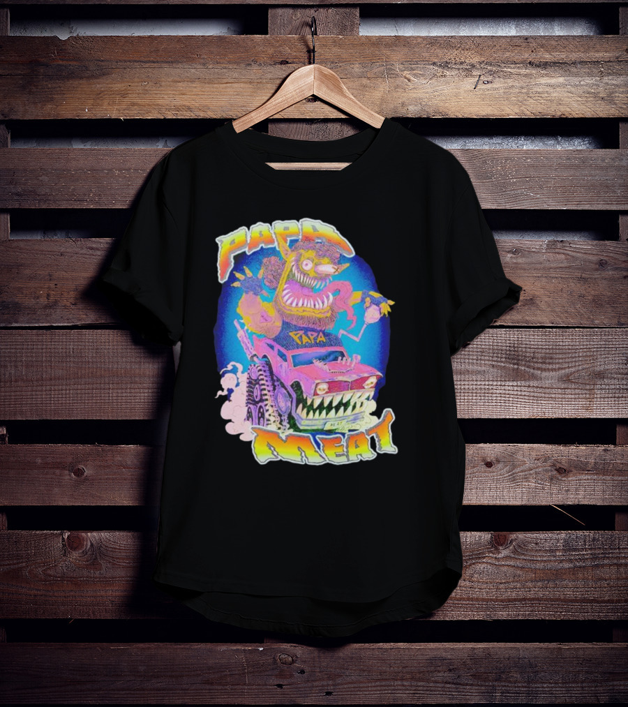 Papa Meat Monster Truck Adventure T-Shirt