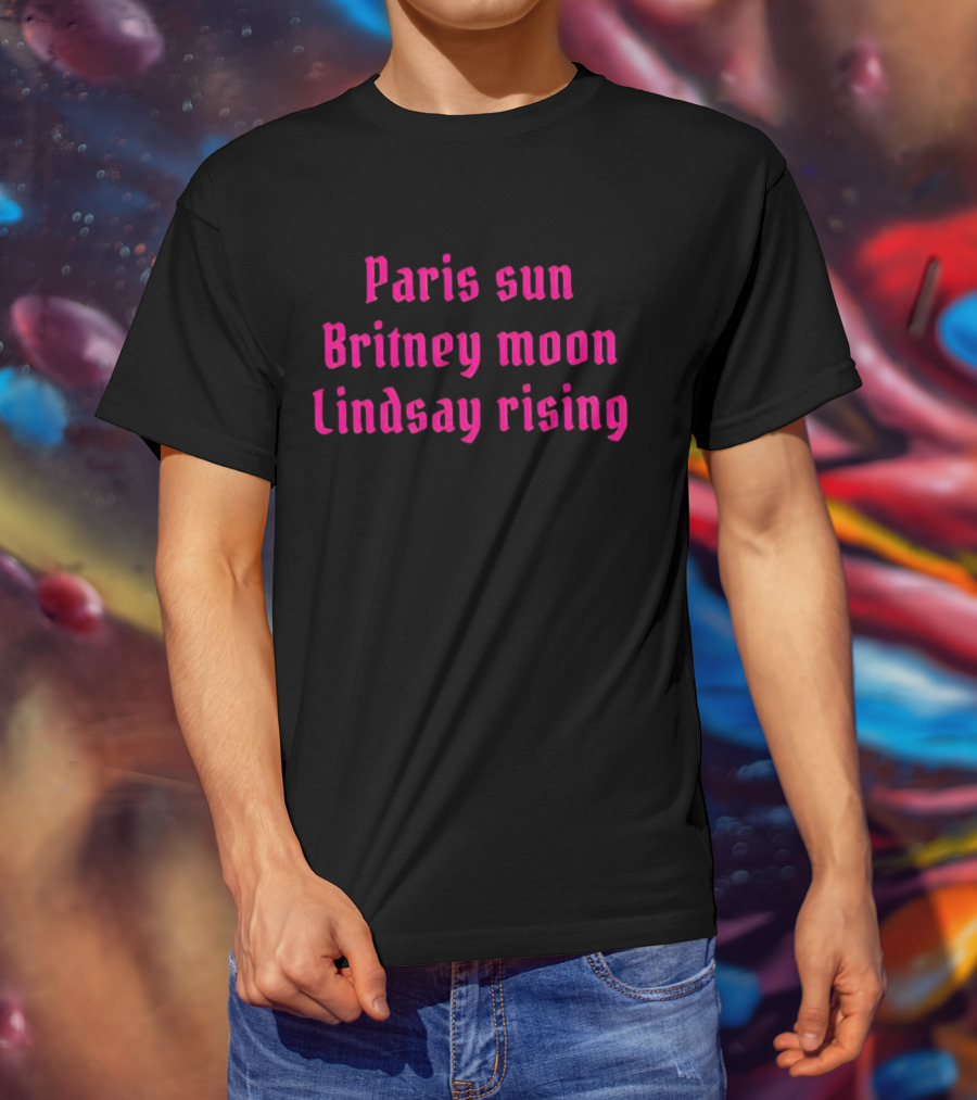 Paris Sun Britney Moon Lindsay Rising Nostalgia Retro T-Shirt
