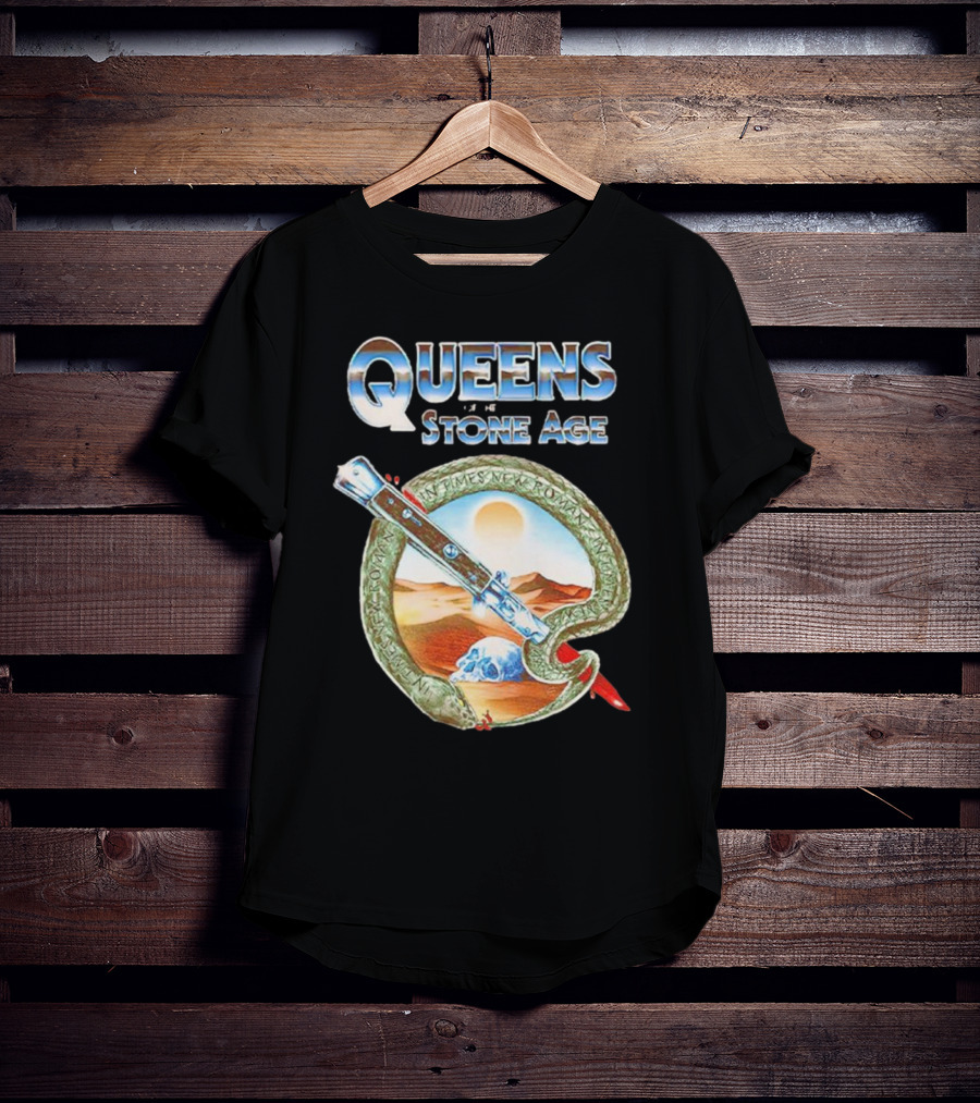 Queens Of The Stone Age Desert Snake Skull T-Shirt