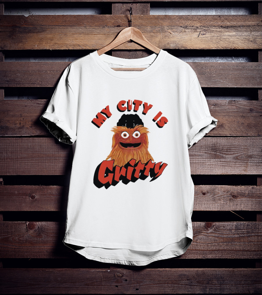 Philadelphia Flyers My City Is Gritty Mascot T-Shirt