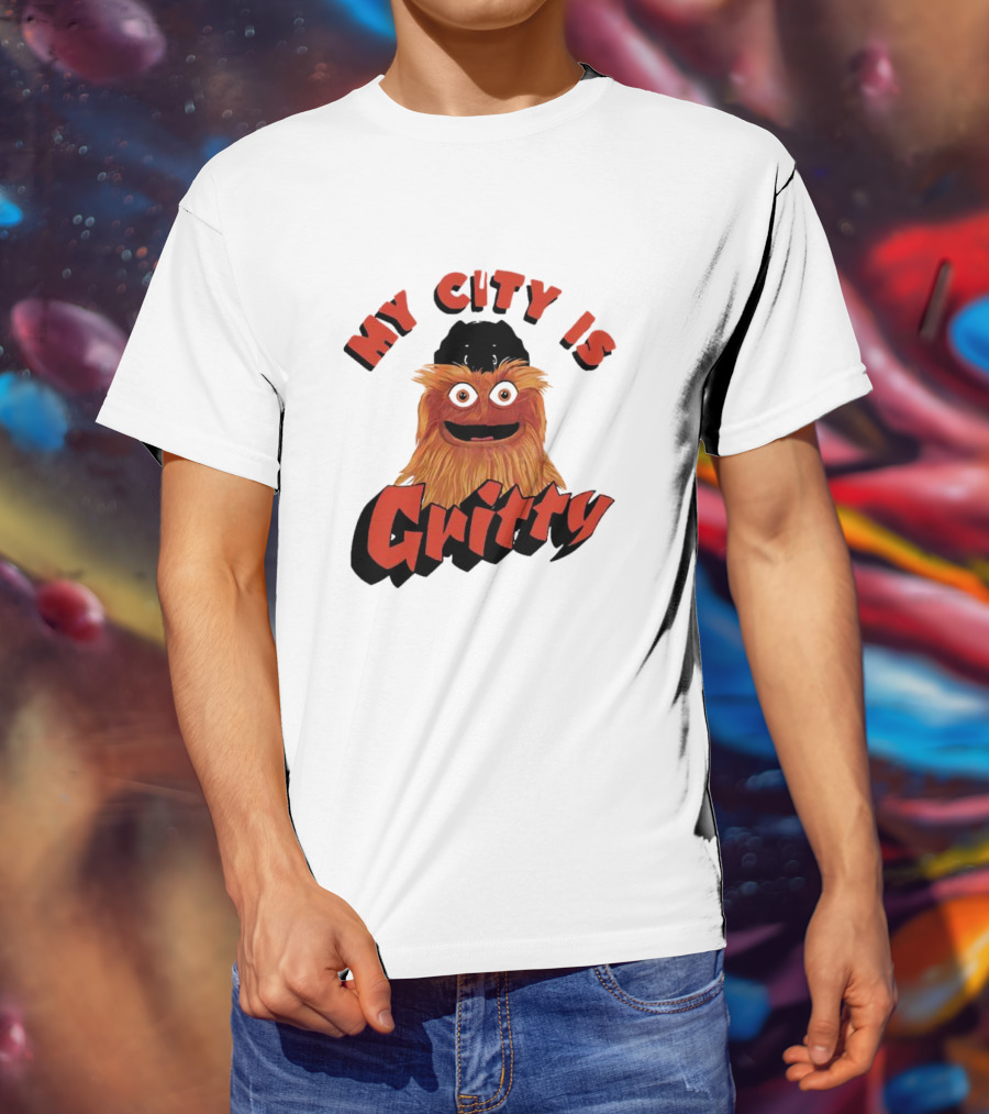 Philadelphia Flyers My City Is Gritty Mascot T-Shirt