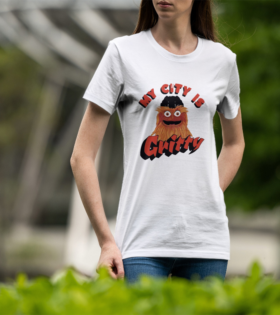 Philadelphia Flyers My City Is Gritty Mascot T-Shirt
