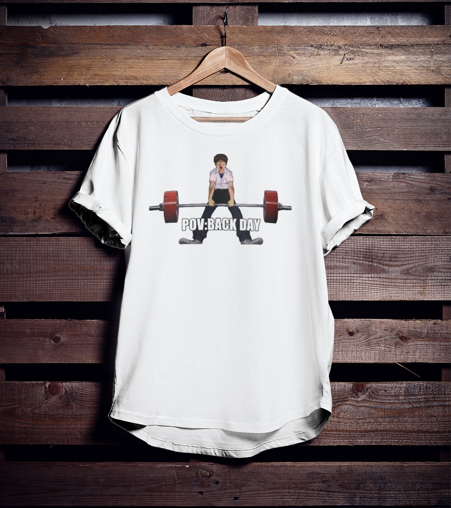 POV Back Day Anime Deadlift Scene T-Shirt