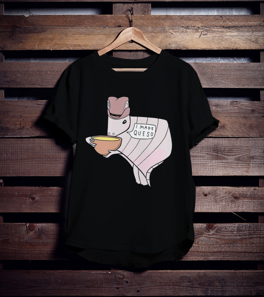 Quesodillo I Made Queso Armadillo Holding Cheese Bowl T-Shirt