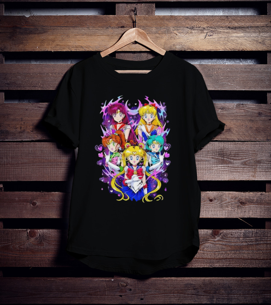 Sailor Moon Justice Serenity Usagi Tsukino And Sailor Guardians Anime T-Shirt