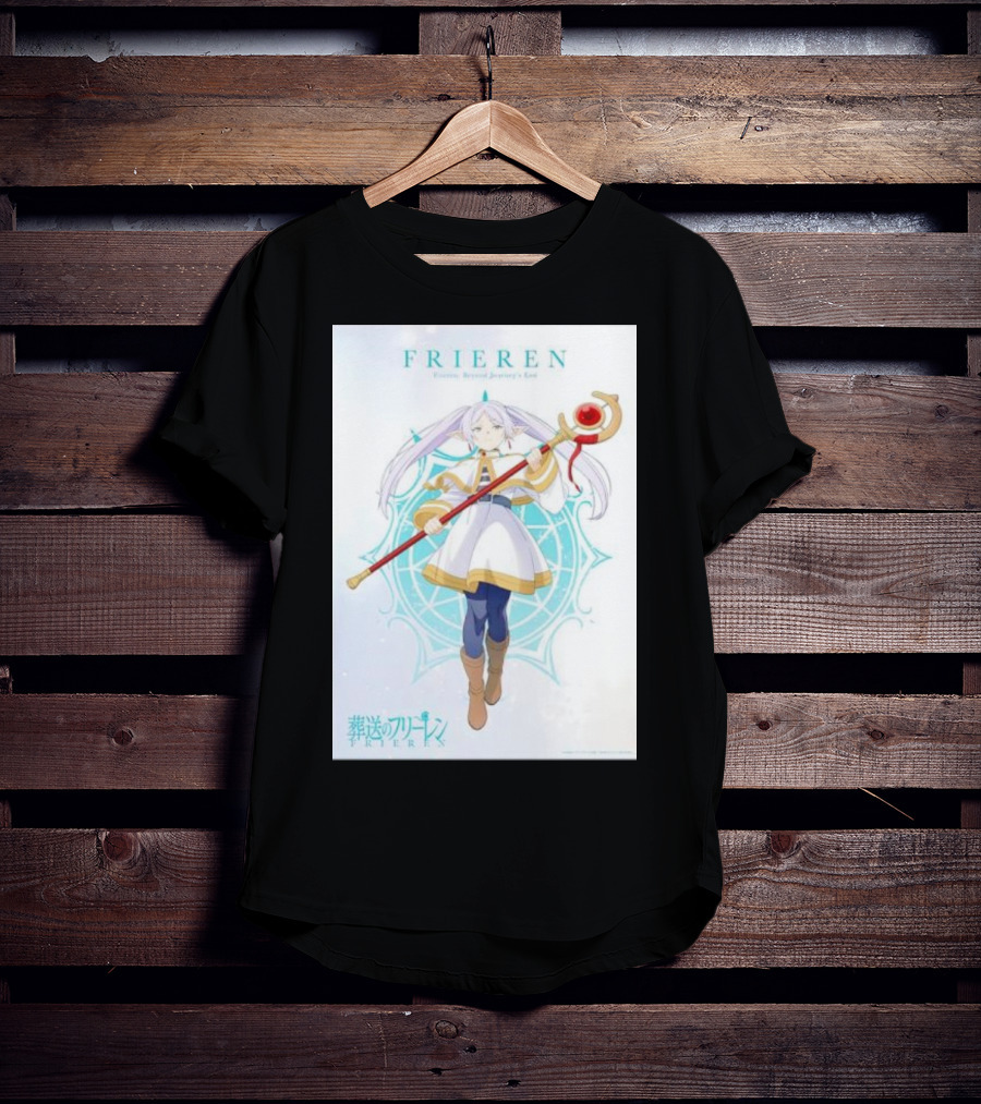 Frieren Beyond Journey's End Sousou No Frieren Anime Character Wand T-Shirt