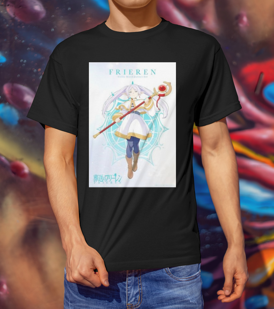 Frieren Beyond Journey's End Sousou No Frieren Anime Character Wand T-Shirt