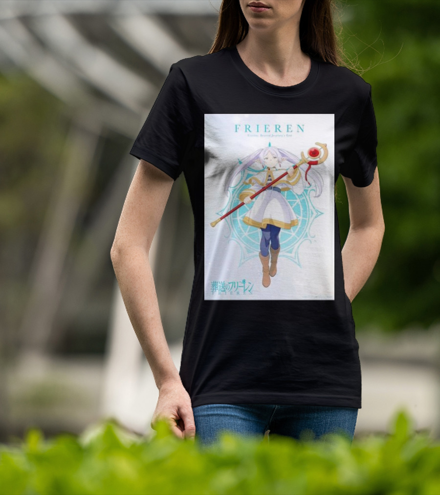 Frieren Beyond Journey's End Sousou No Frieren Anime Character Wand T-Shirt