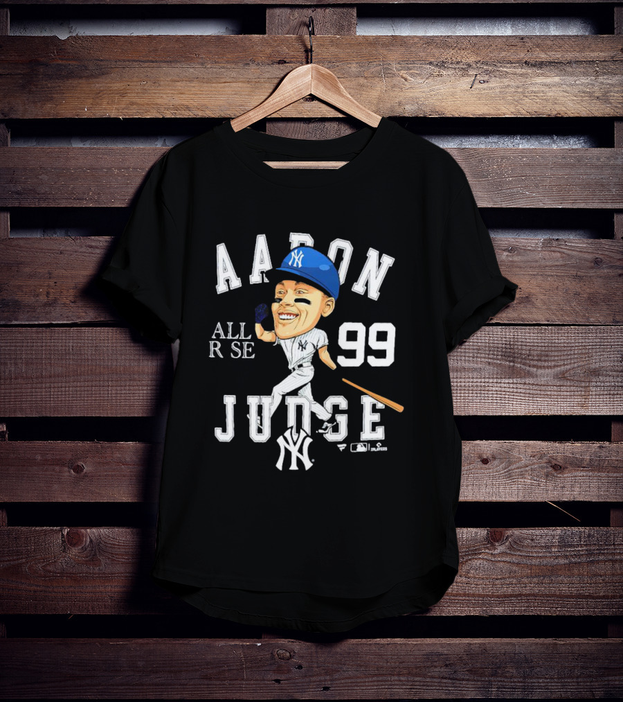 Aaron Judge All Rise 99 NY Yankees Caricature T-Shirt
