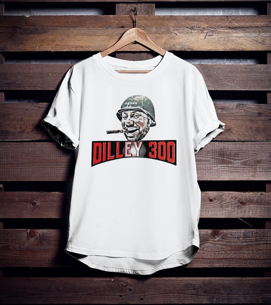 Dilley 300 Military Style Helmet Cigar Laughing Soldier T-Shirt