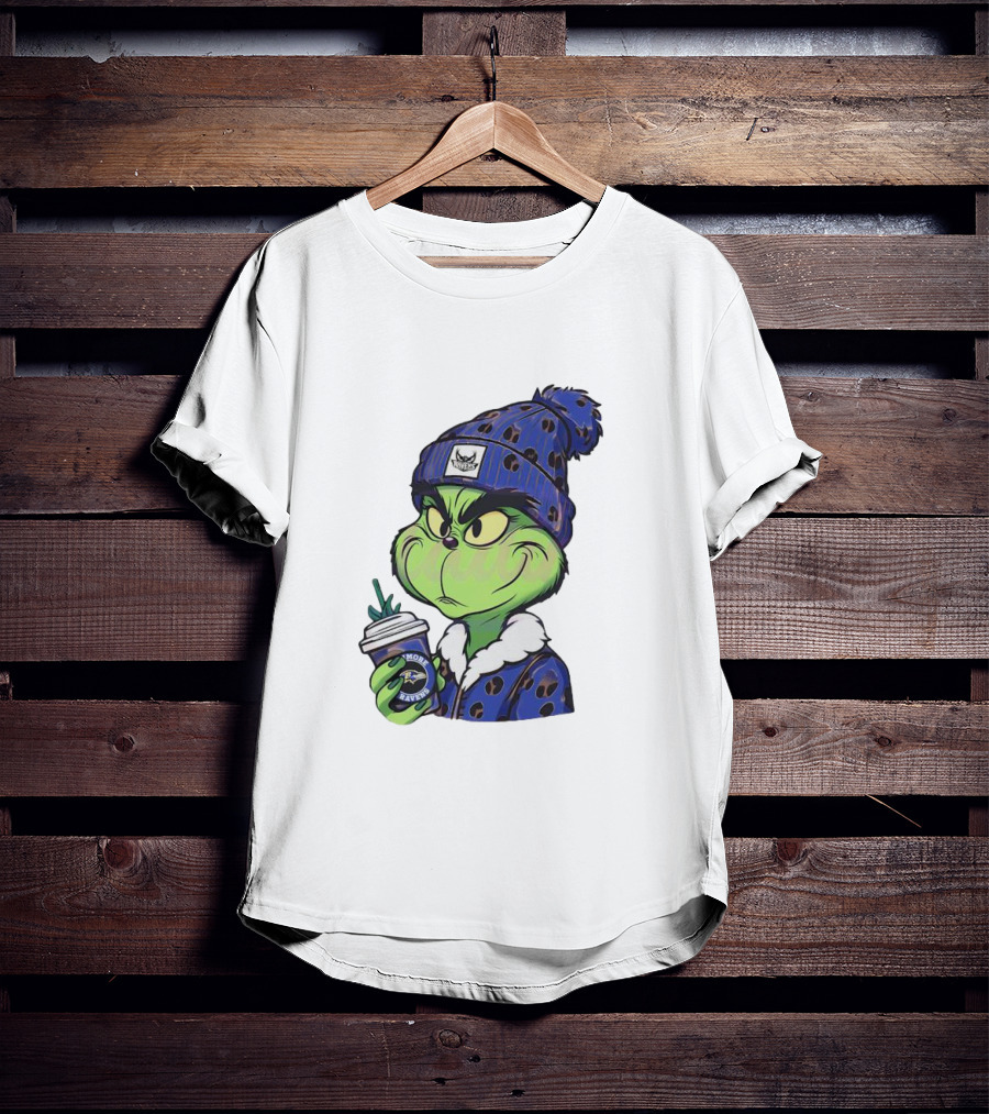 Grinch Boujee Baltimore Ravens Coffee Lover T-Shirt
